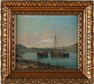 Havsfjordsstranden Vid Somme by Johan Jakob Bennetter