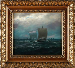 Vikingar Till Havs by Johan Jakob Bennetter