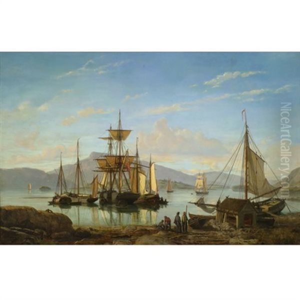 Ships In A Harbor - view 1