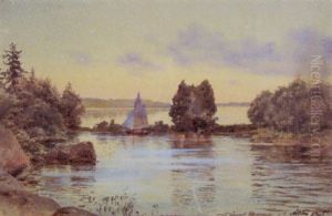 Abend Am See by Albert Nikolaevich Benois