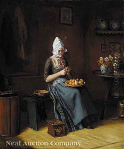 Preparation For An Evening Meal by Jules Benoit-Levy