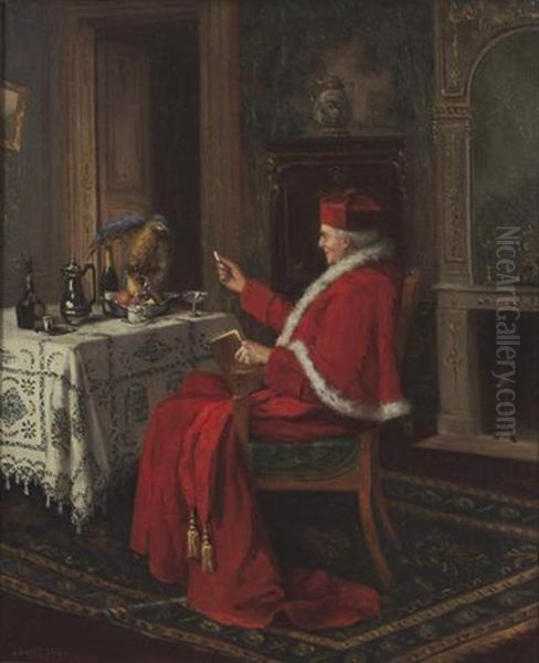 Le Cardinal Et Son Perroquet - view 1