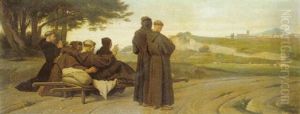 St Francis Of Assisi Brought To The Church Of Santa Maria Degli Angeli...