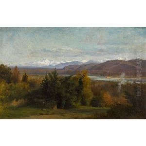 Vue Du Mont-blanc by Jean Achille Benouville