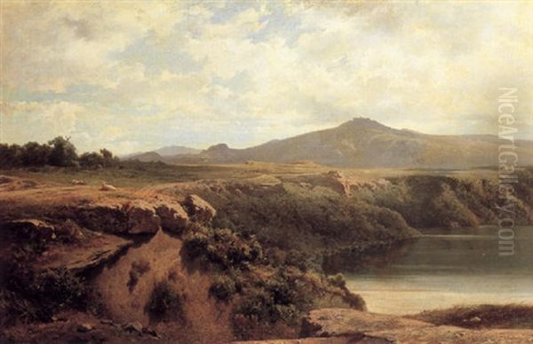 Cattle Resting In An Extensive Italian Landscape - view 1