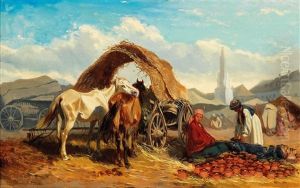 Market Day by Alexander Franz Von Bensa