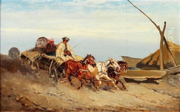 Hungarian Farmers Returning Home - view 1