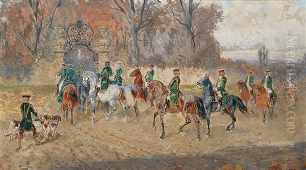 Returning Home After A Successful Hunt - view 1