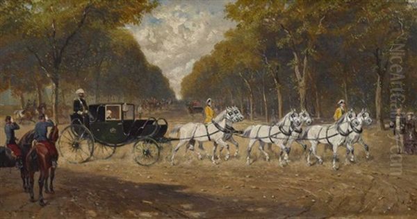 Ausfahrt Erzherzog Franz Karls Von Osterreich Im Wiener Prater - view 1