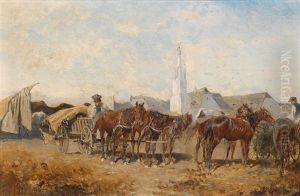 Markttag In Szolnok by Alexander Ritter Von Bensa