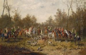 Aufbruch Zur Jagd by Alexander Ritter Von Bensa