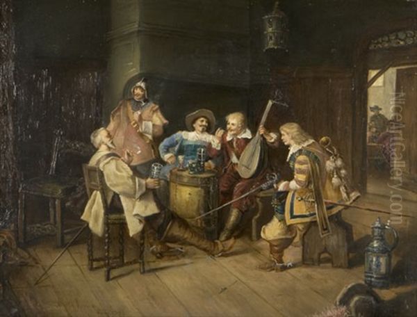 Soldiers In A Tavern - view 1