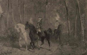 The Riding Party by Alexander Ritter Von Bensa