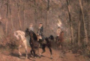 The Riding Party by Alexander Ritter Von Bensa
