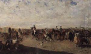 Besuch Im Ungarischen Feldlager by Alexander Ritter Von Bensa