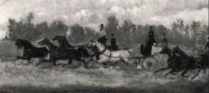 Ausfahrt Der Kutschen by Alexander Ritter Von Bensa