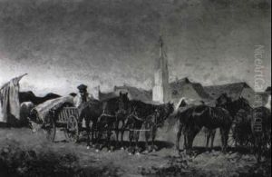 Markt In Szolnok by Alexander Ritter Von Bensa
