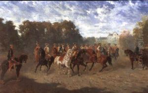 Meldung Eines Husarenregiments An Die Generalit,t by Alexander Ritter Von Bensa