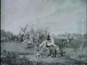 Parforcejagd by Alexander Ritter Von Bensa