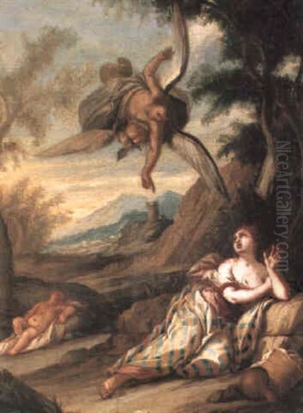 The Angel Appearing To Hagar In The Desert - view 1