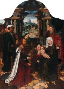 The Adoration Of The Magi by Ambrosius Benson