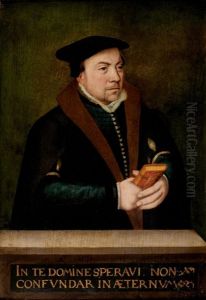 Portrait D'homme Tenant Un Livre D'heures