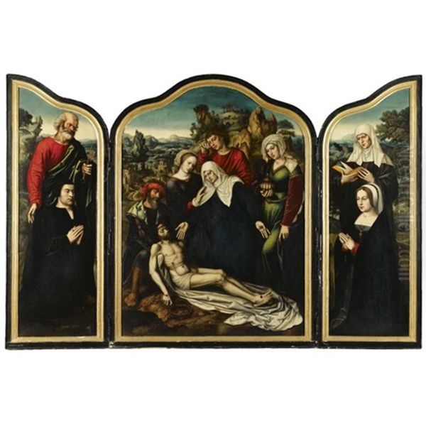 The Lamentation Of Christinner Wings (+ 2 Others; Triptych Of The Lamentation) - view 1