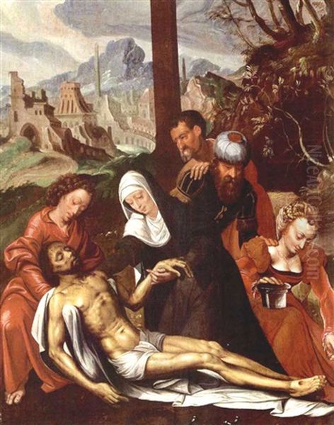 The Lamentation Of Christ With The Virgin Mary, Saint John The Baptist, Mary Magdalene, Joseph Of Arimathaea And Nicodemus - view 1