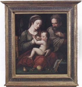 Madonna Mit Dem Jesuskind Und Dem Heiligen Josef thumbnail