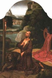 The Penitent St. Jerome In An Extensive Landscape
