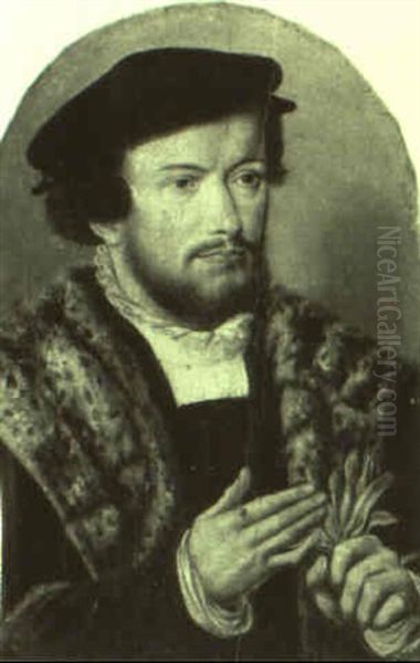 Portrait Of An Elegant Man Wearing Fur - view 1