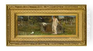 Vestalin Am Brunnen by Eugene Benson