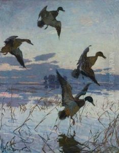 After Sunset (long Point Sunset) by Frank Weston Benson