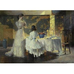 The Artist's Daughters (the Dining Room) by Frank Weston Benson