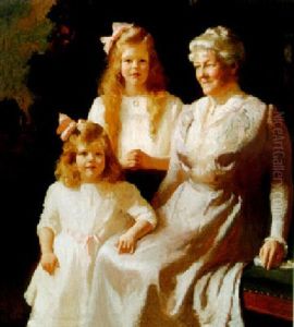 Mrs. Henry Harrison Proctor With Barbara And Frances Mrs. Henry Harrison Proctor With Barbara And Frances