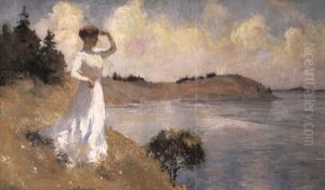 Eleanor On The Hilltop by Frank Weston Benson