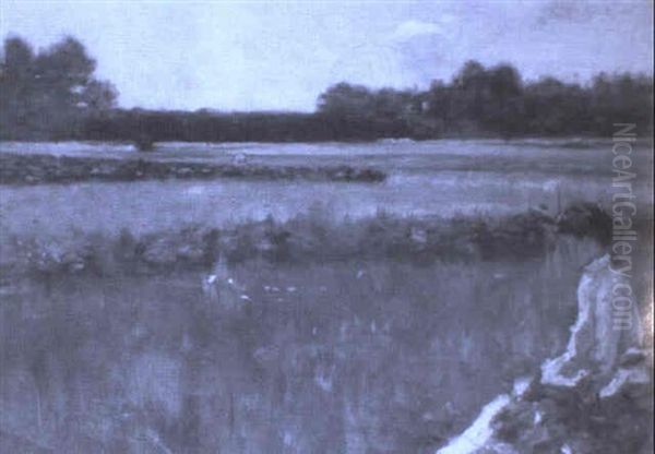 Lady In A Meadow - view 1