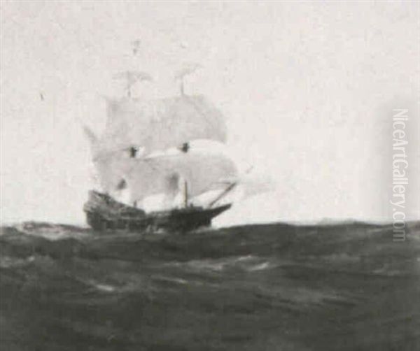 Spanish Treasure Ship Under Full Sail - view 1