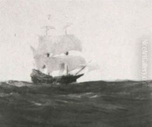 Spanish Treasure Ship Under Full Sail by John P. Benson