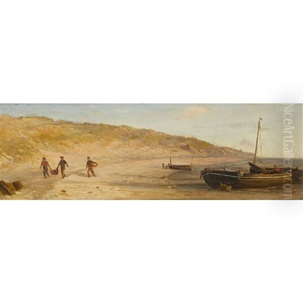 Strandpartie Mit Fischerbooten - view 1
