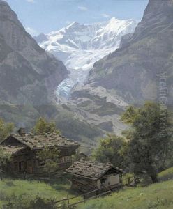 Viescherhorner, Grindelwald by Wilhelm Bernhard Benteli