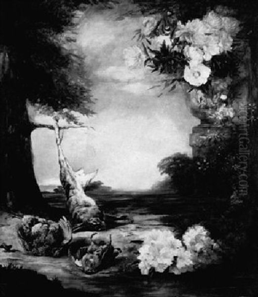 A Still Life With Flowers And A Hare - view 1