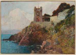 Torre Gropallo A Nervi by Cesare Bentivoglio