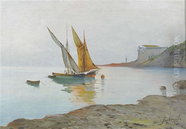 Strandpartie Mit Segelbooten - view 1