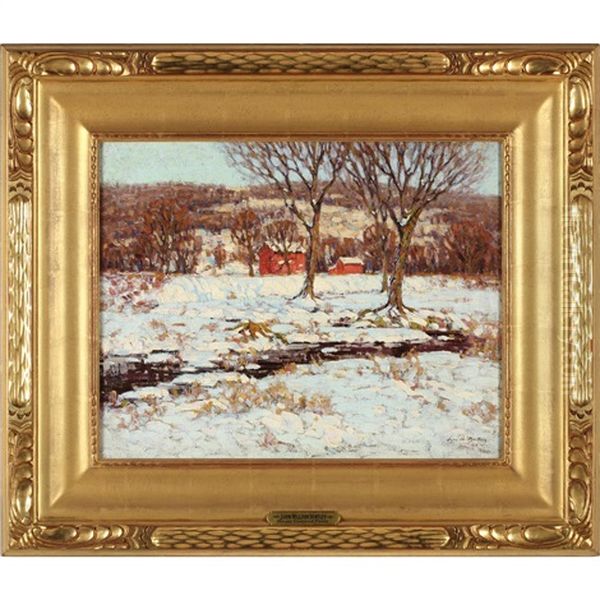Snow Covered Farm - view 1