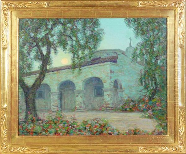 Mission San Juan Capistrano In The Moonlight, California - view 1