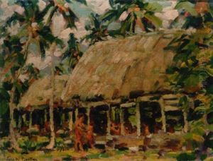 The Fale, Hut, Of Chief Tugaga Safune Village, Savaii Island, Samo The Fale, Hut, Of Chief Tugaga Safune Village, Savaii Island, Samo