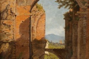 Scene Among The Ruins Of The Palace Of Septimus Severus by Dwight Benton