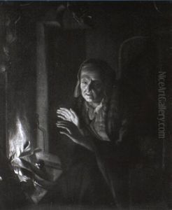 Bauerinam Feuer by Justus van Bentum