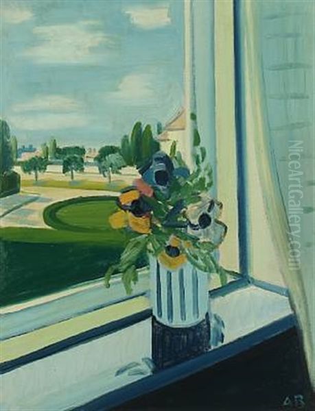 Still Life With Flowers In A Window - view 1